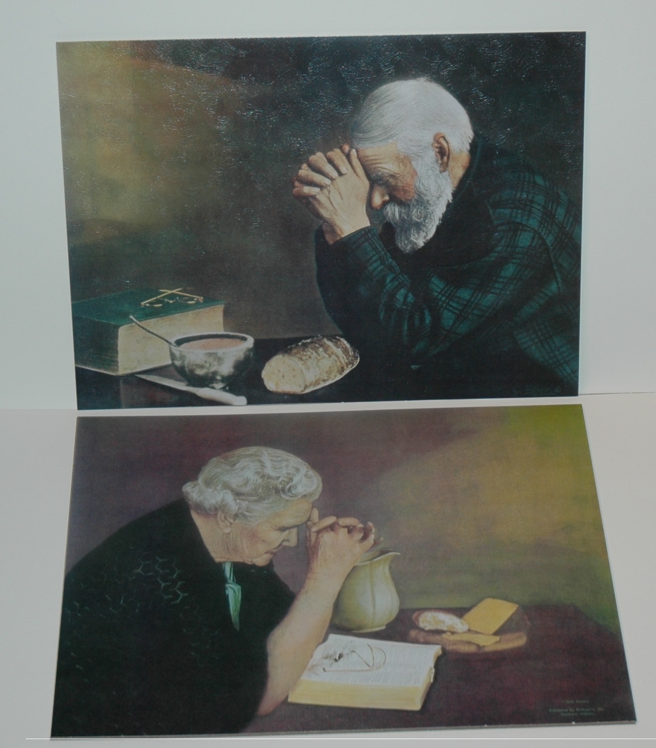 Eric Enstrom Jack Garren GRACE AND GRATITUDE 10x13 unframed mounted textured SET