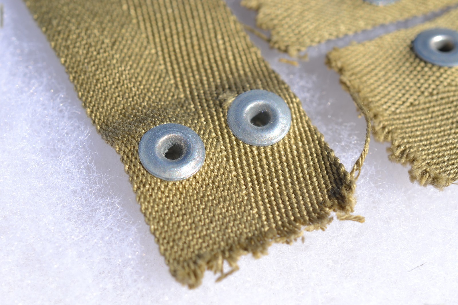 ORIGINAL WW2 US ARMY M-1 HELMET LINER NAPE STRAP S.M.C. MAKER STAMP 4.5 INCHES