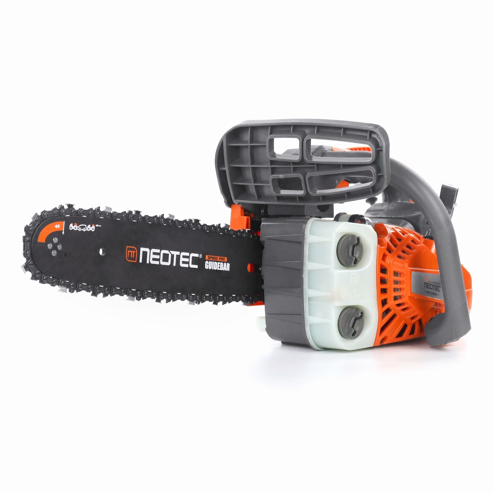 25.4cc Gas Top Handle Chainsaw with 12'' Bar Chain 2-Stroke Engine Cut Tree Wood
