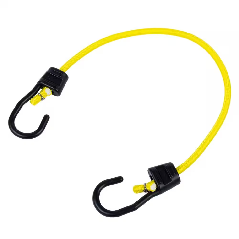 24 In. Yellow Ultra Bunge Cord with Hooks