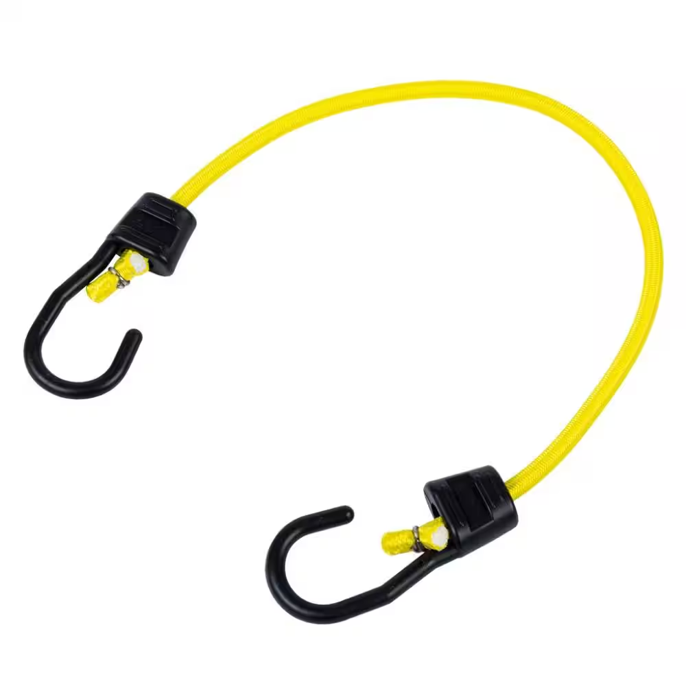 24 In. Yellow Ultra Bunge Cord with Hooks