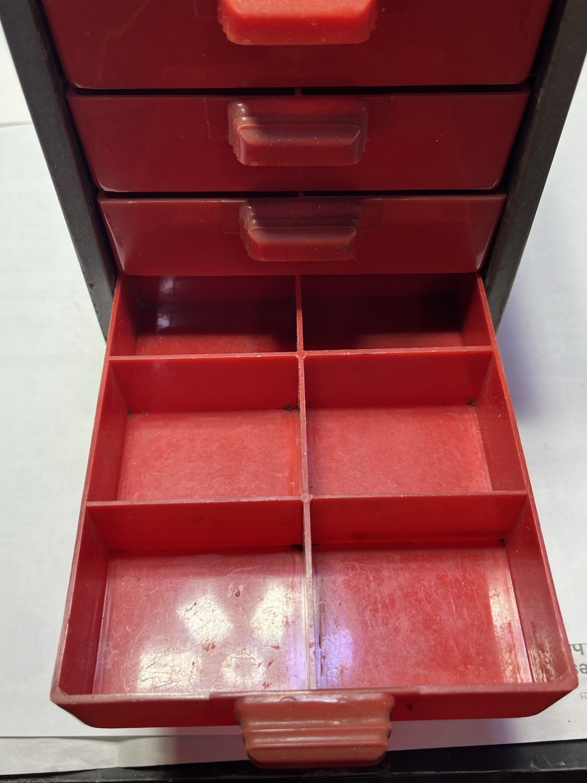 Vintage Dunlap 4 Drawer Organizer Used