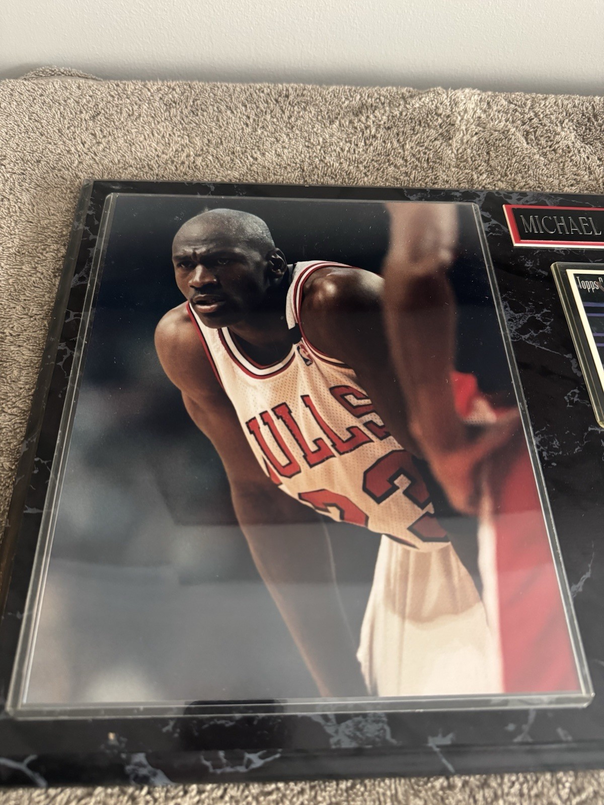 Michael Jordan Collectors Plaque - Vintage - Sports Cards & Name Plate - 15”x12”