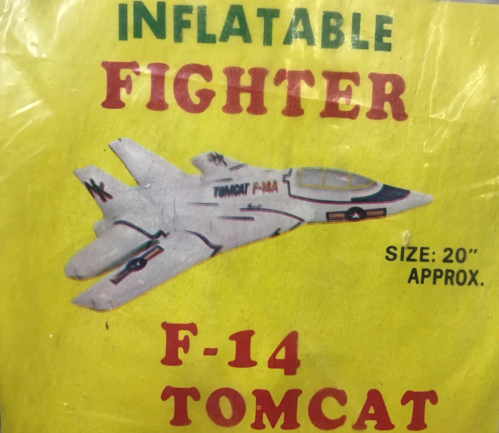 KB NC-7731 Taiwan Inflatable 20” Fighter Jet USAF F-14A Tomcat