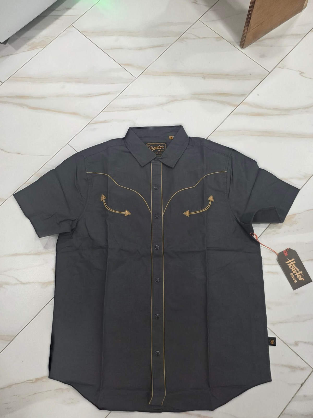 Howlers Brother Broncbuster Snapshirt - Antique Black - Sz L