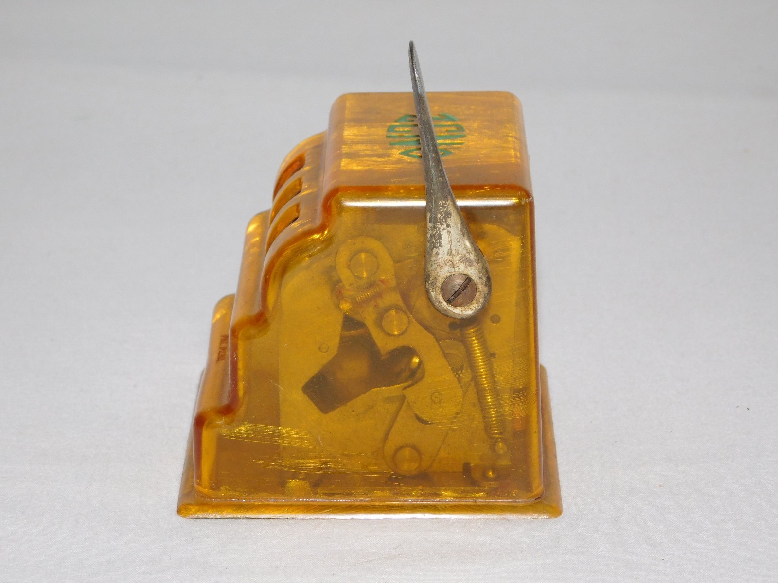 VINTAGE TRADE STIMULATOR 3 1/4" HIGH ZENO TOY SLOT MACHINE