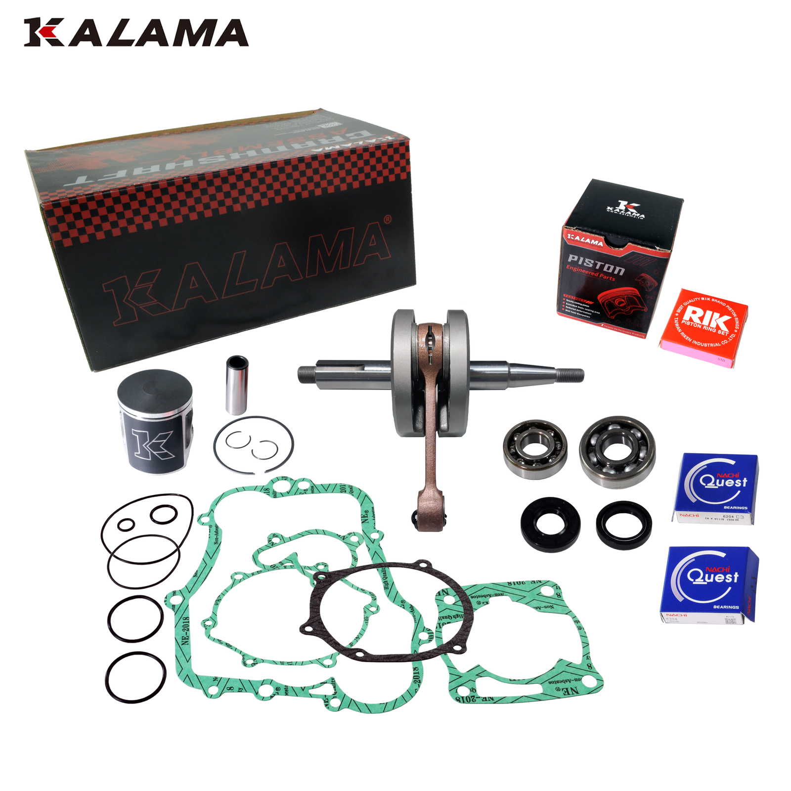 For YAMAHA YZ 85 ENGINE REBUILD KIT CRANKSHAFT, PISTON, GASKETS 2002-2018 YZ85