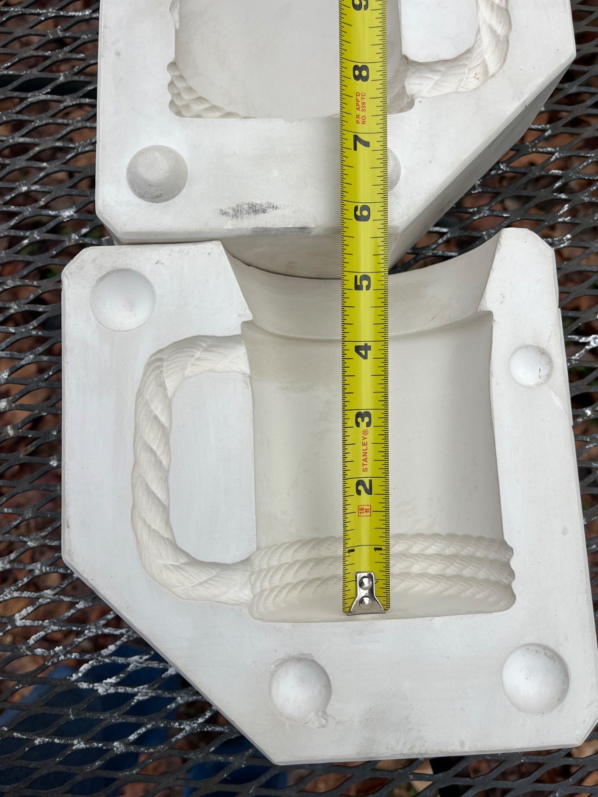 Vintage Duncan Rope Mug Slip Casting Mold 143B