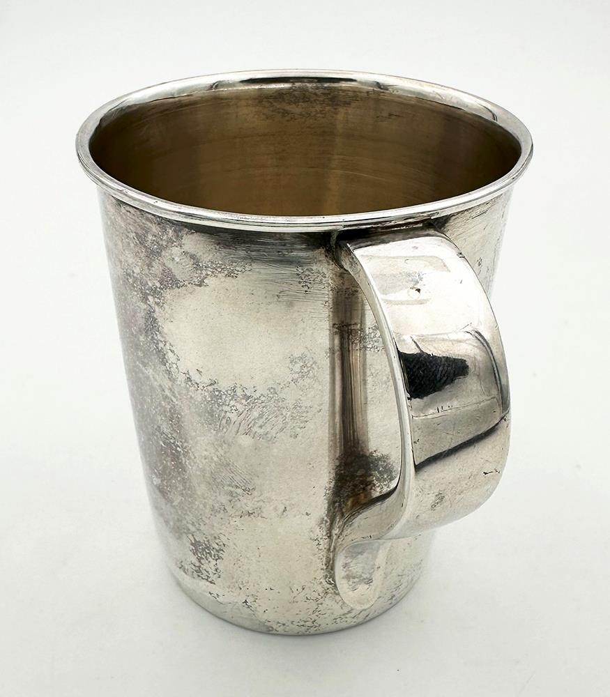 ANTIQUE CUP / MUG SILVER PLATED