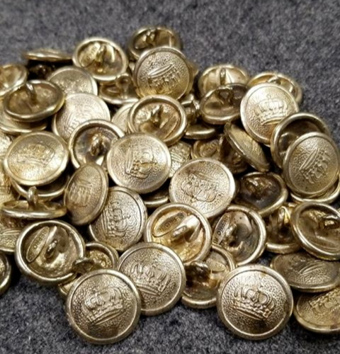 WWI German Button 1910 in Brass, 20MM buttons by the each