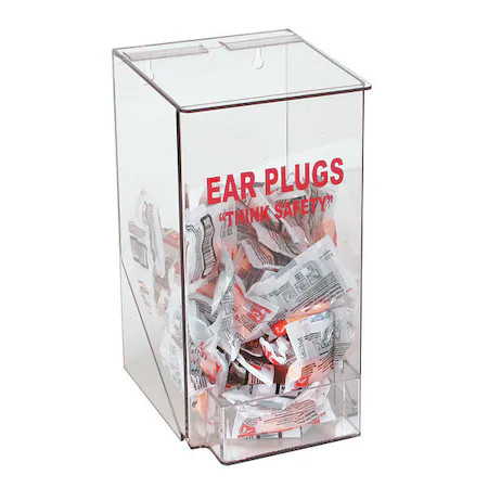 Ear Plug Dispenser, Empty,  Table Top Or Wall Mount, 4Gmr9