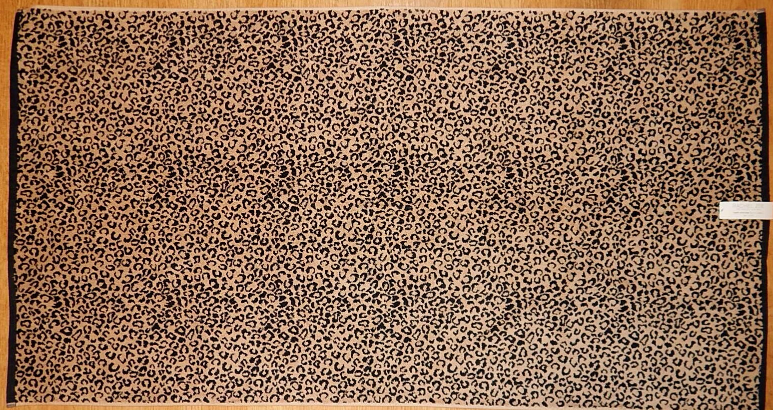 RACHEL ZOE 100%Cotton BATH Towel 30"x56" LEOPARD PRINT TWO-SIDE NEW AUTHENTIC
