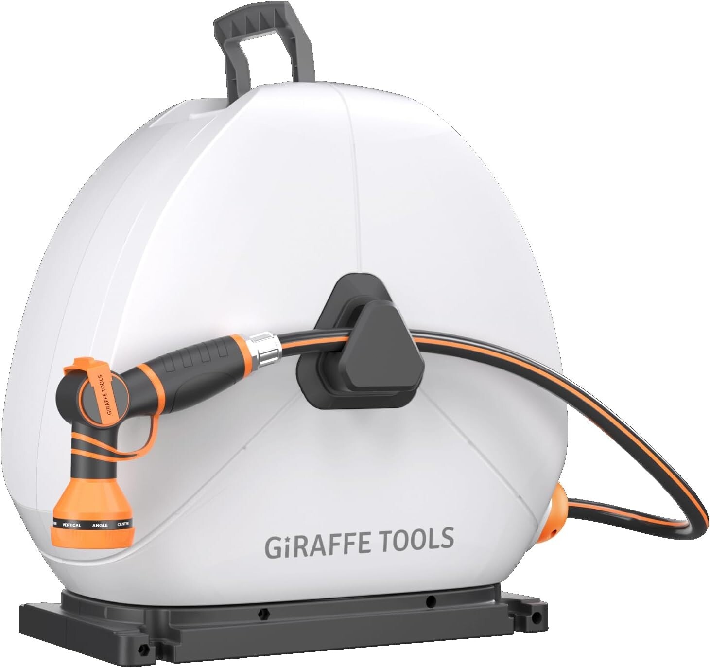 Giraffe Tools Retractable Garden Hose Reel 5/8 x 92FT Ground Mount
