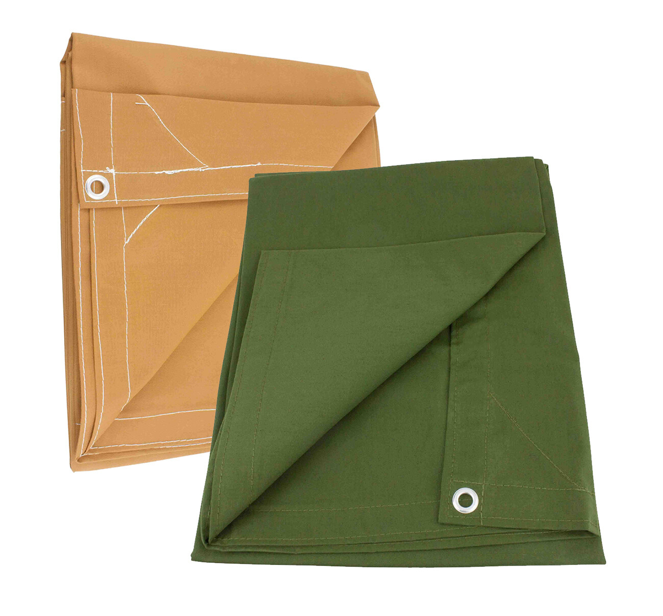 12 OZ Heavy Duty Water Resistant Canvas Tarp - Water Resistant & Breathable