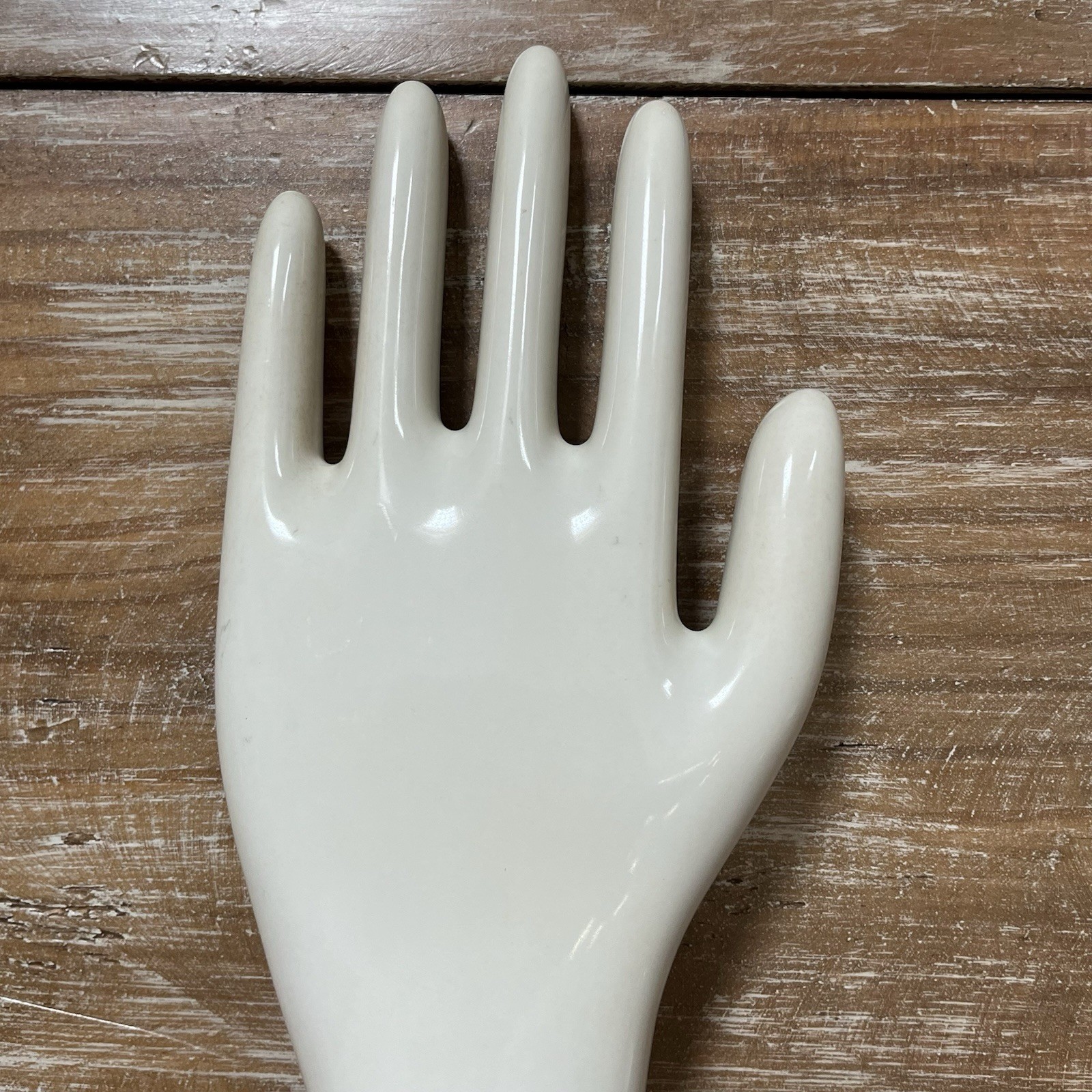Vtg 1976 GENERAL PORCELAIN Commercial Large Hand Glove Mold Mannequin 14”Display