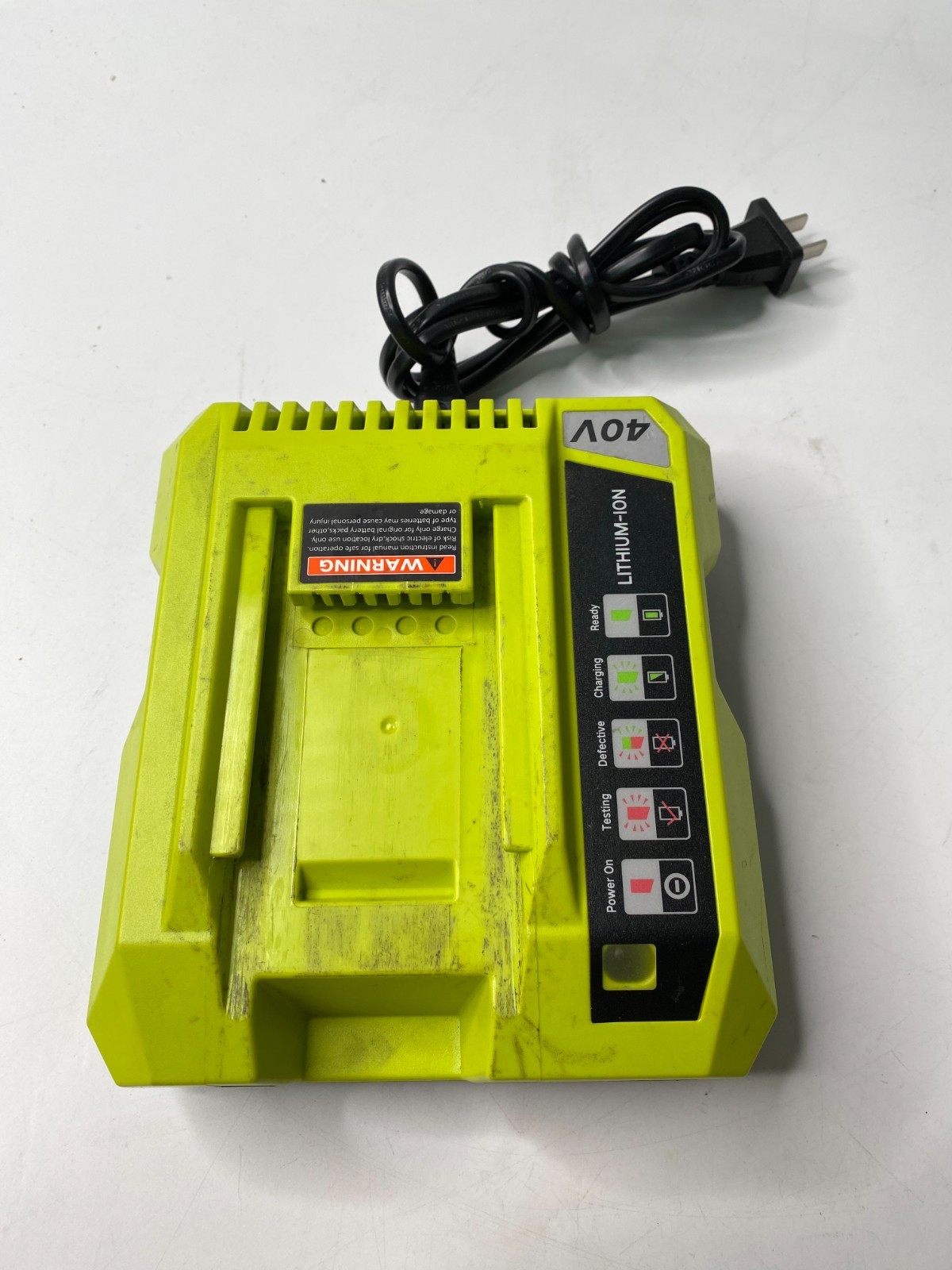 LOT of 2 40V 6.0Ah Battery for Ryobi 40 Volt Lithium OP4050 OP40602 w/Charger