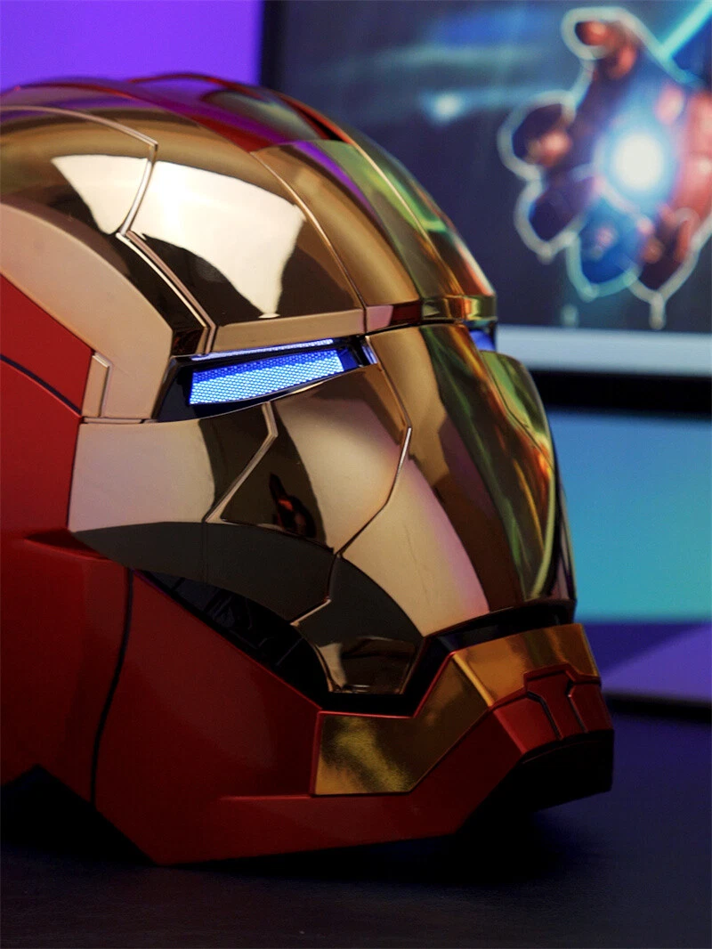 AUTOKING Iron Man MK5 1:1 Helmet Wearable Voice-control Mask Cosplay Golden Ver.