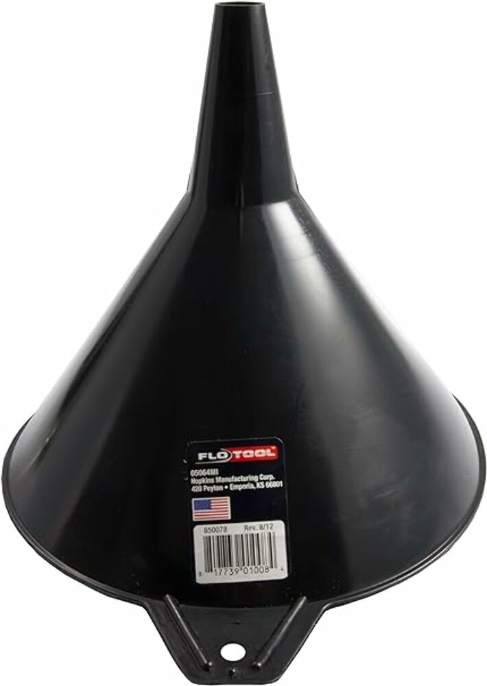 FloTool 05064MIE Large Funnel, black, 8-3/4" x 7-1/2" x 7"