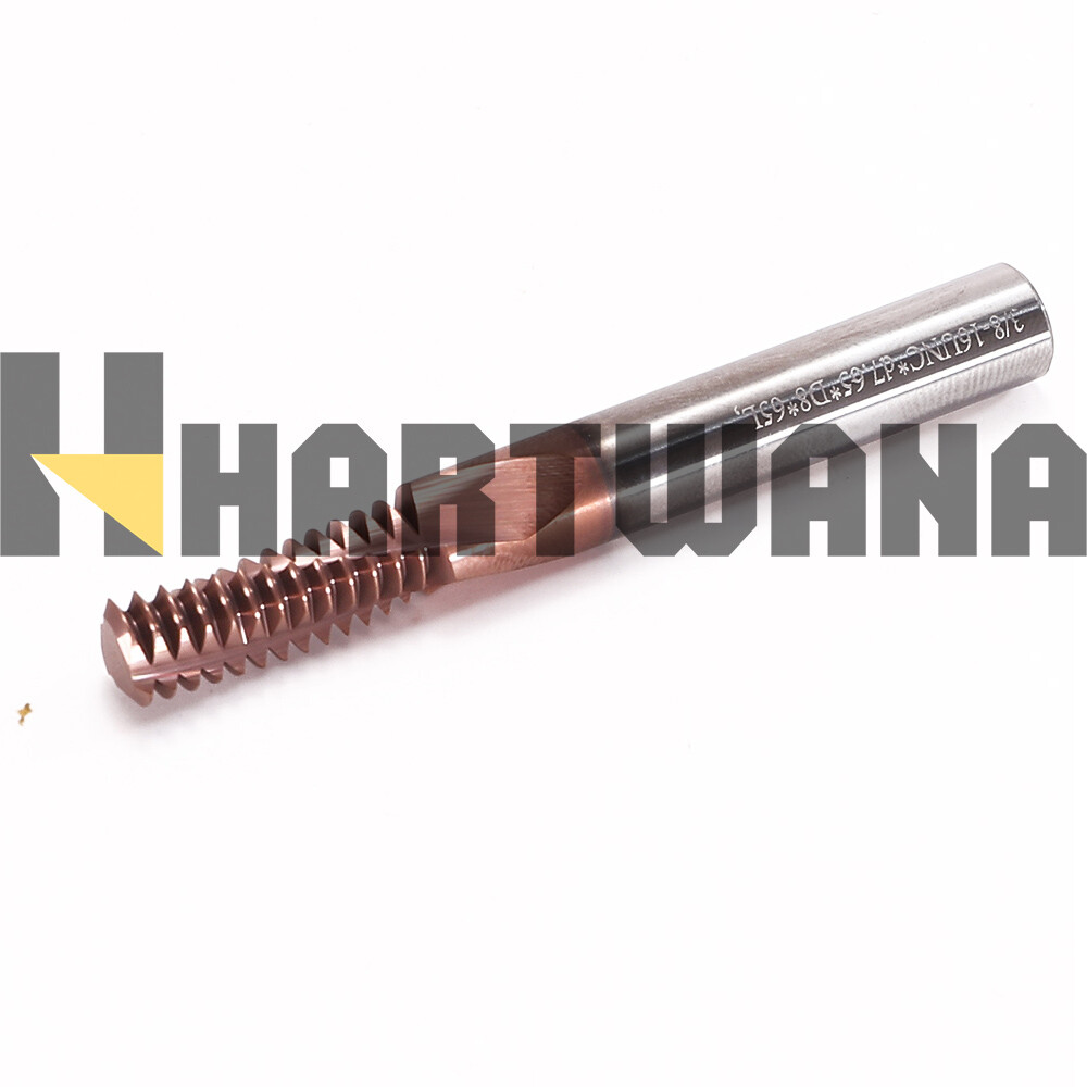 3/8-16 UN Carbide Thread Mill TiAlN Coated Full Tooth CNC Milling Thread Cutter