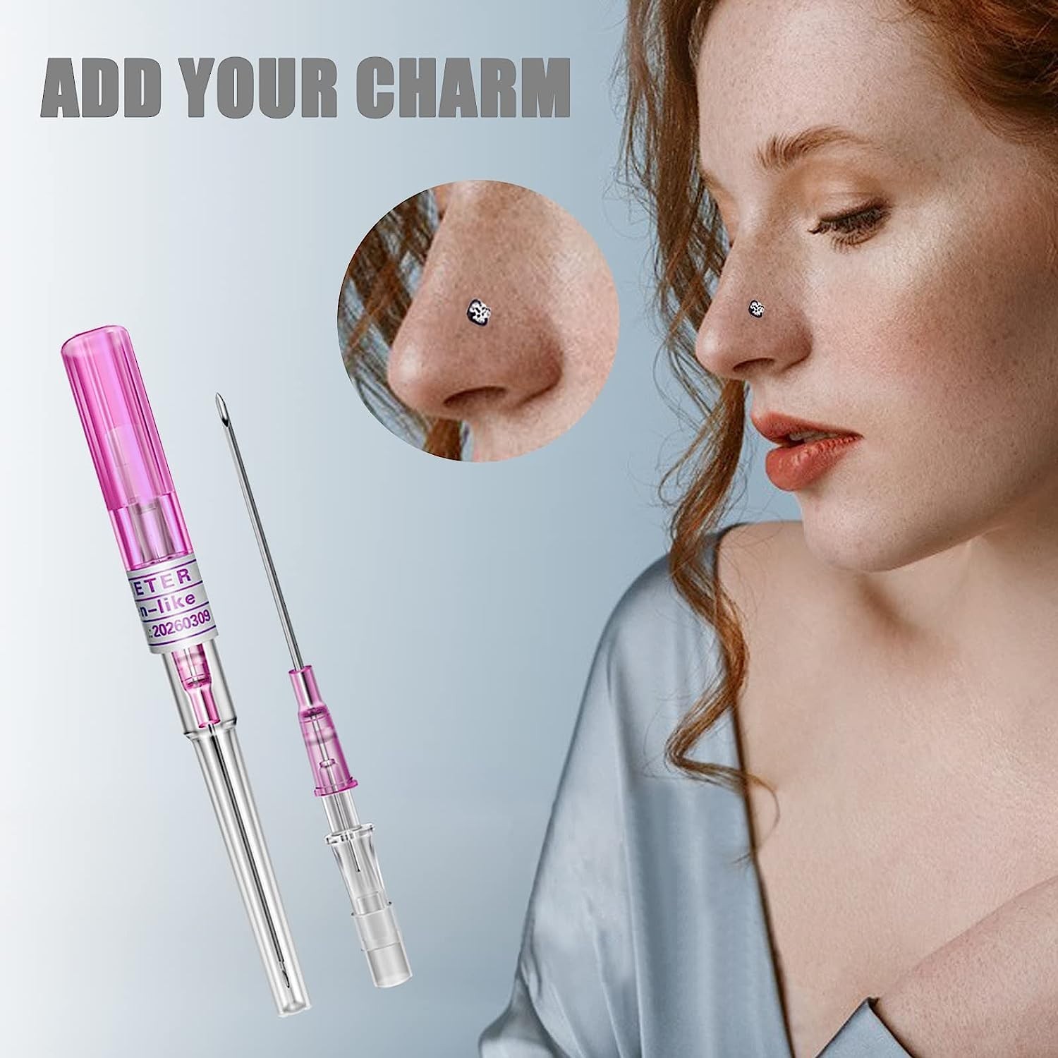 5/10/50 Pro I.V Catheter Body Piercing Needles 14,16,18,20,22G Navel Ear Nose