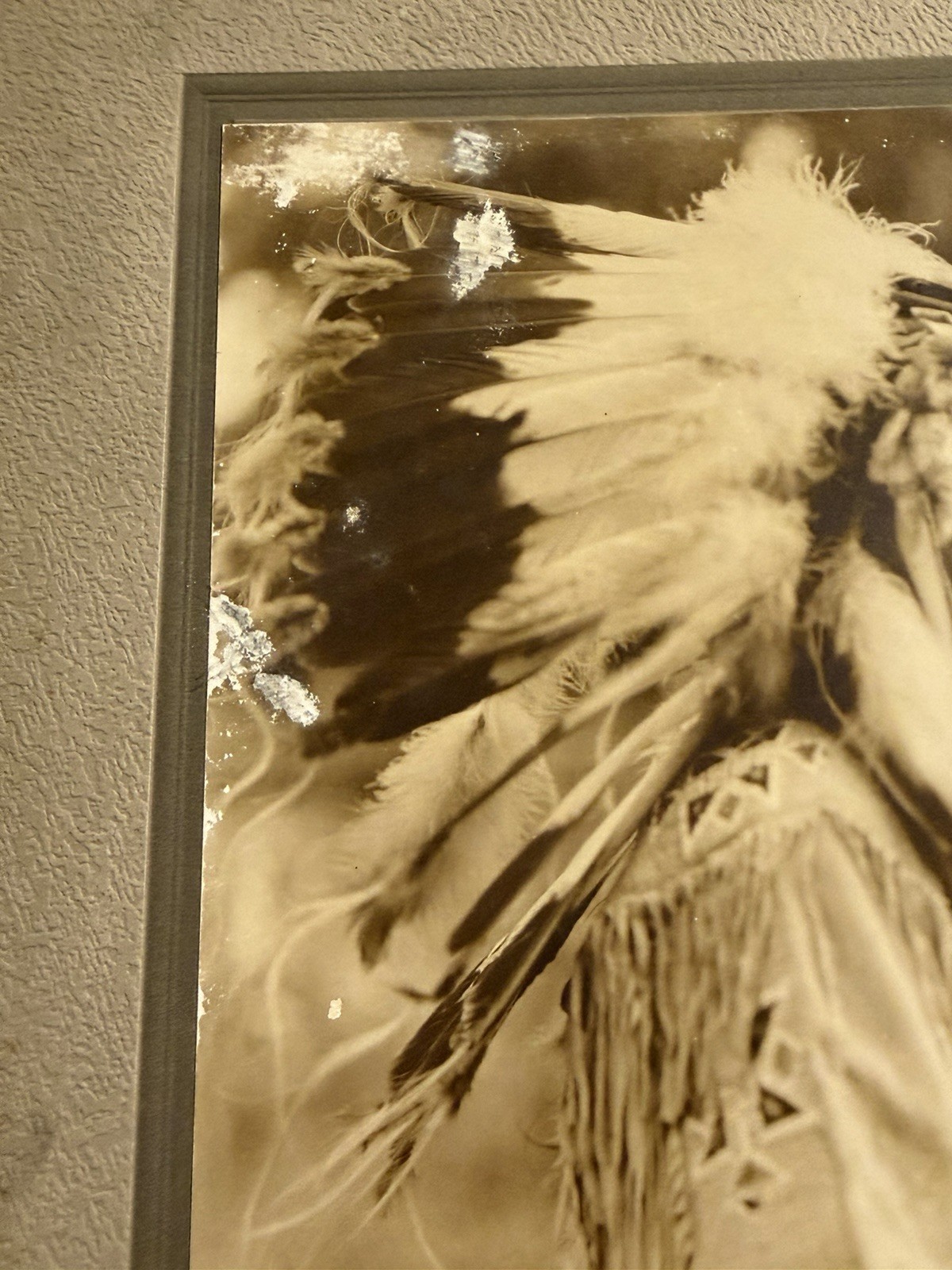 Original Native American Indian "Standing Bear-Sioux"; Photograph; LARGE Format