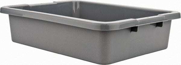 Rubbermaid FG334900GRAY Polyethylene Storage Tote: Gray, Nesting