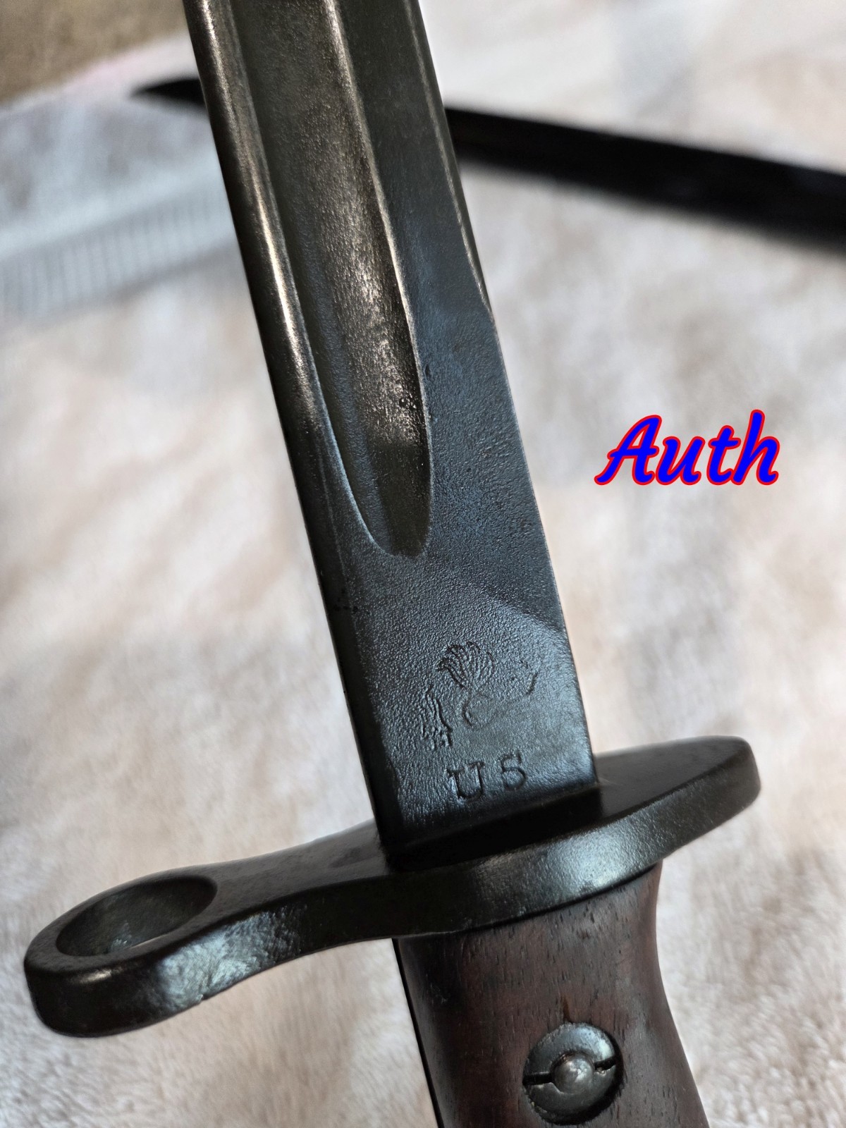 Real U.S. WWI Winchester Built M1917 Enfield Bayonet and a Repro also