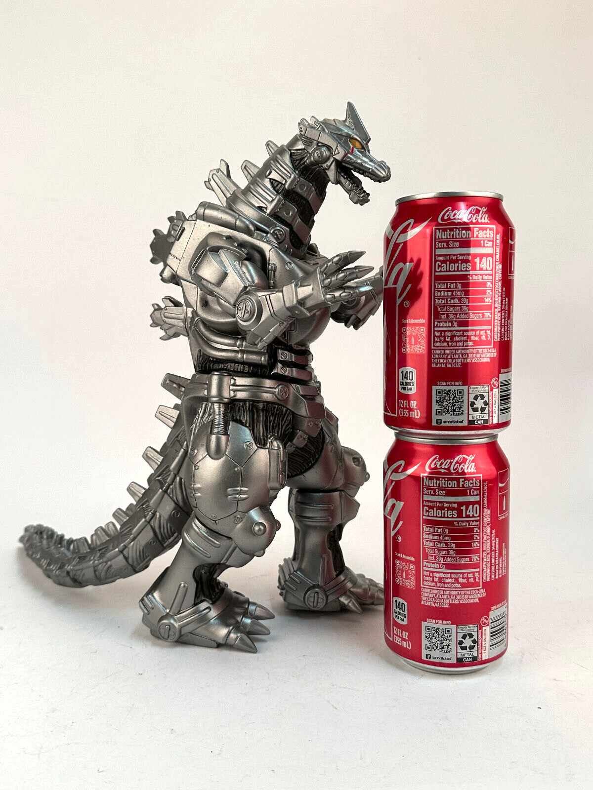 Mechagodzilla Godzilla Machine Dragon Silver Master 12" Tall Toy Action Figure