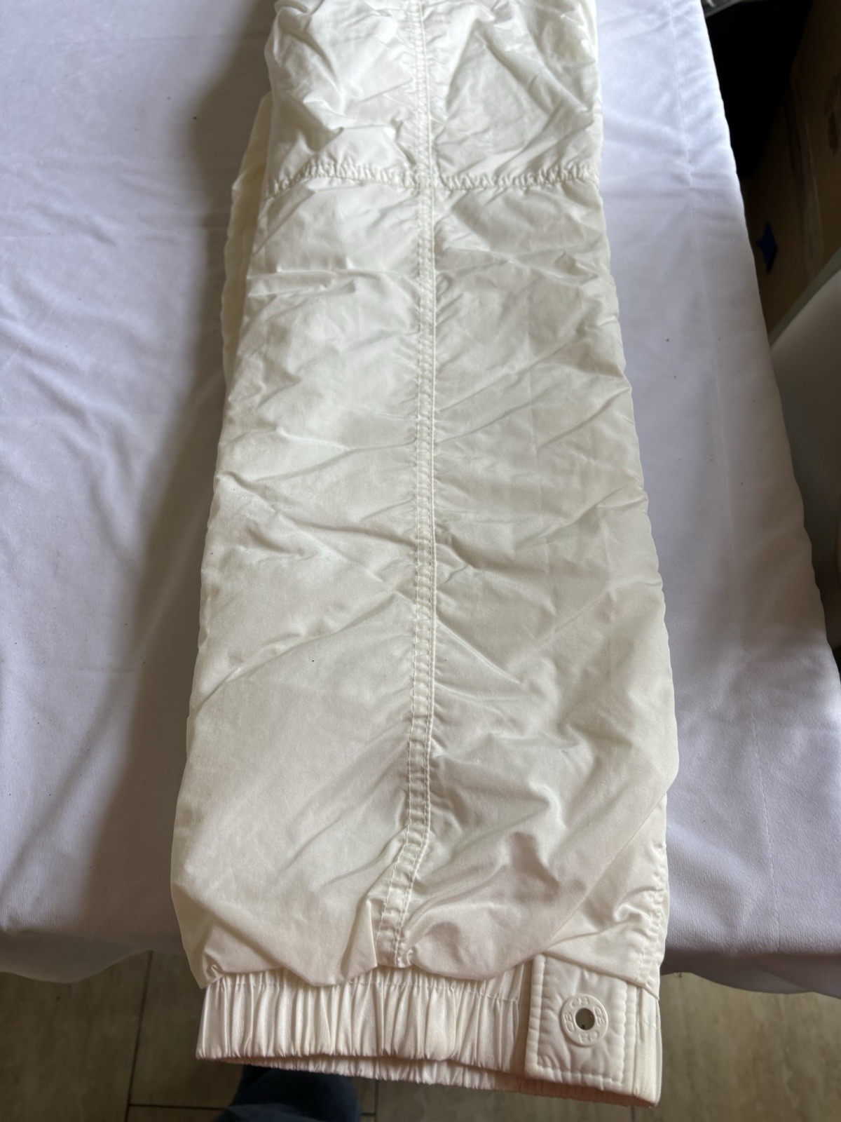 CB Sports Womens Ski Snow Pants Size 8 White Insulated Winter