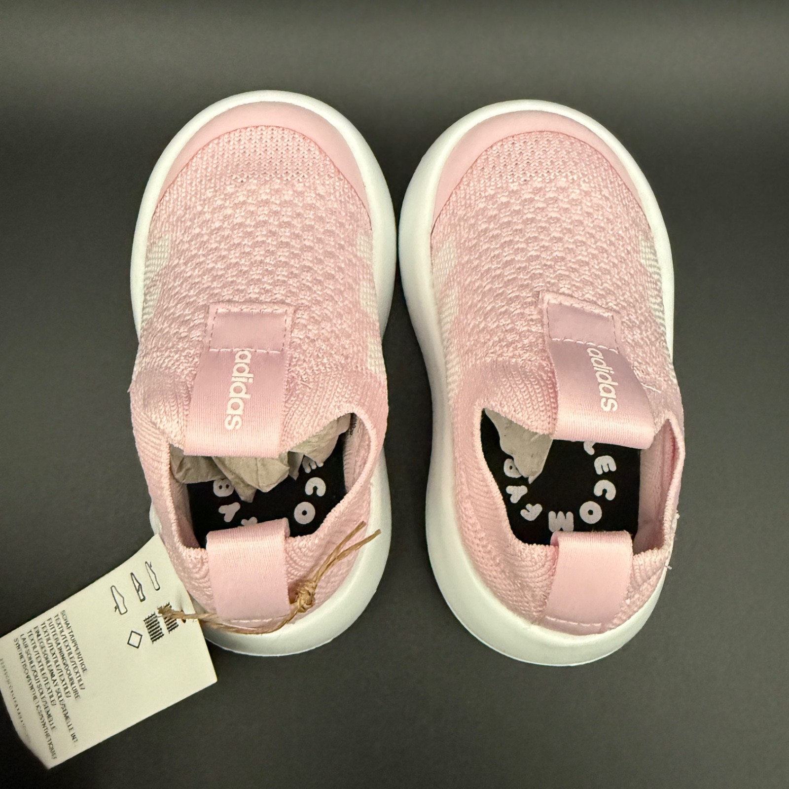 adidas Toddler Bubblecomfy Purple Slip-On Shoes JS1084