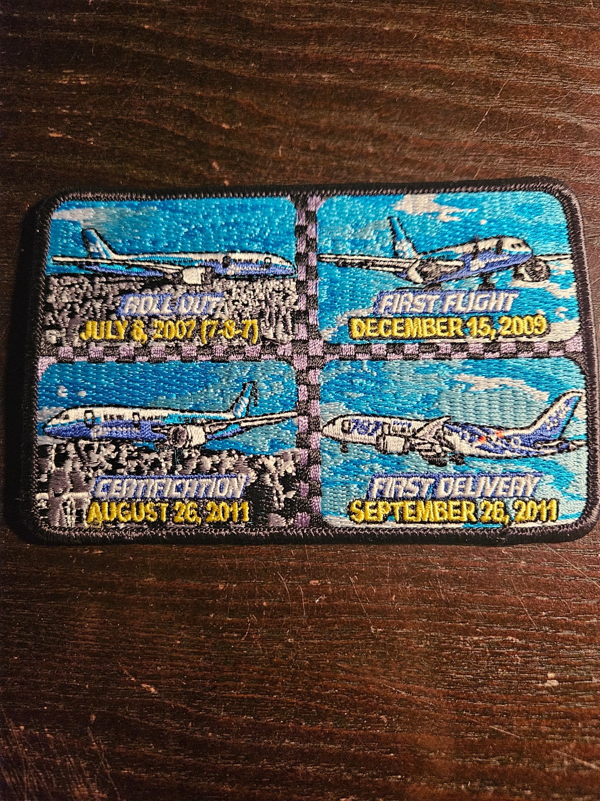 Boeing Experimental Flight Test Team Patch Logo Rare 4” Iron On Vtg