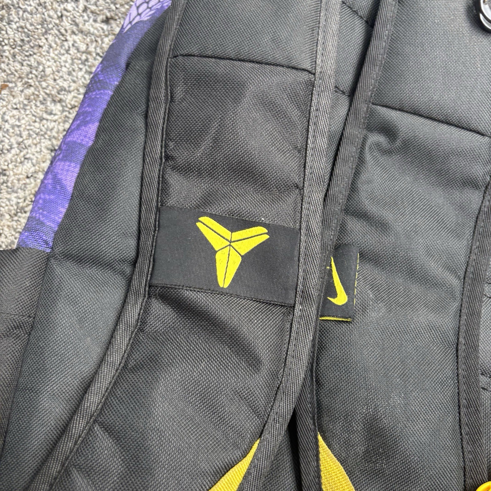 Kobe Bryant Limited Nike Black Mamba Lakers Purple Backpack Bag Rare Lakers