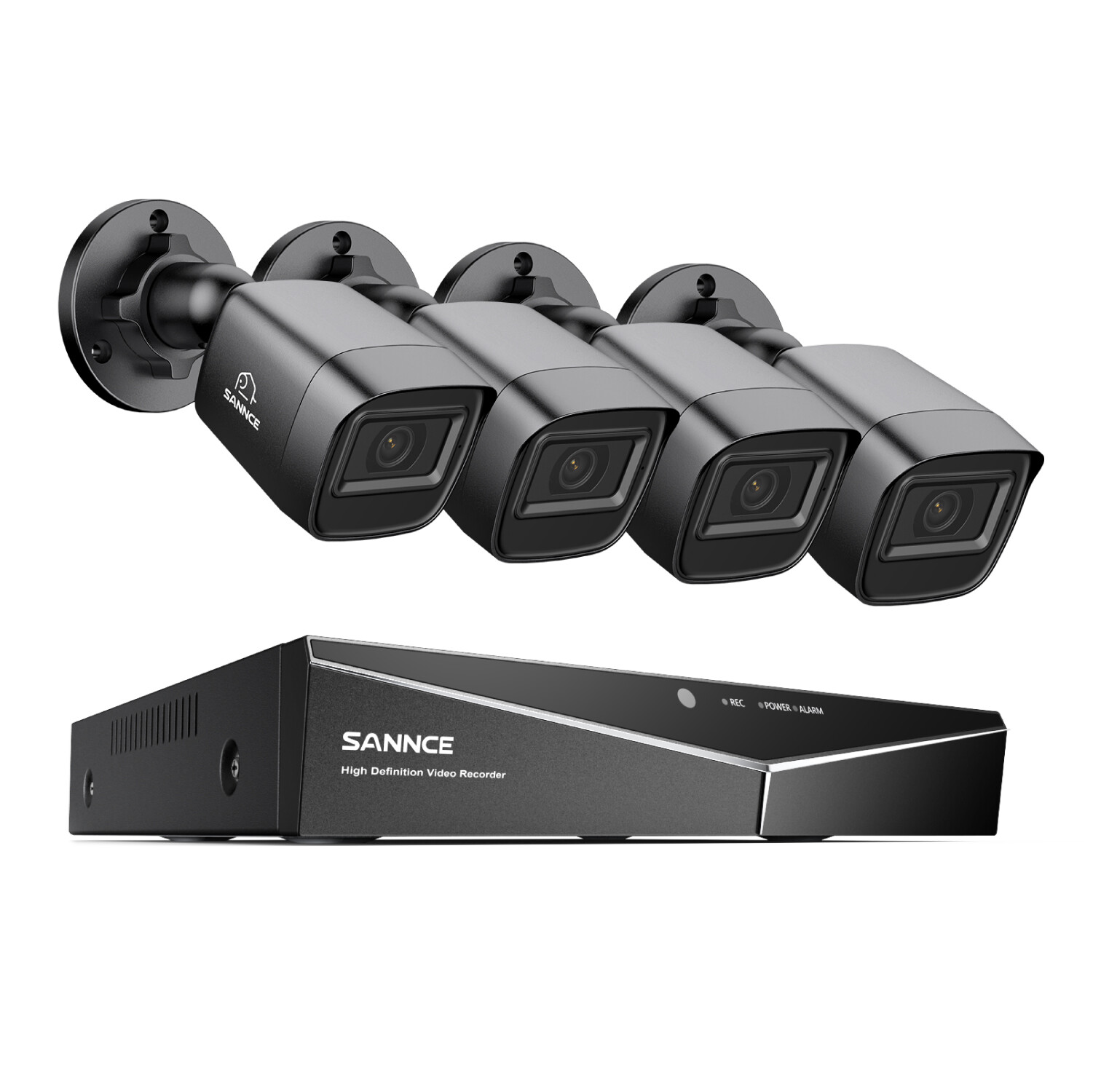 SANNCE 16CH DVR HD 1080P Video CCTV Security Camera System Smart Human Detection