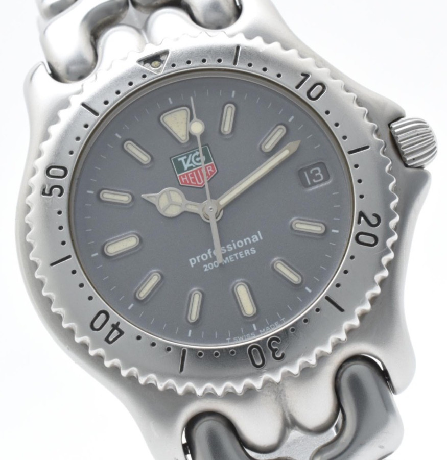 Vintage [MINT w/Box] TAG Heuer SEL S99.206M Gray 38mm Quartz Men's Watch