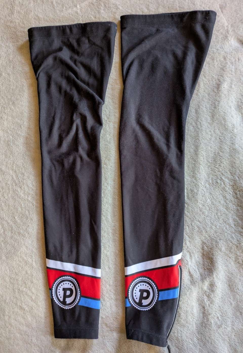 CASTELLI Cycling Leg Warmers Adult L Black Red White Blue
