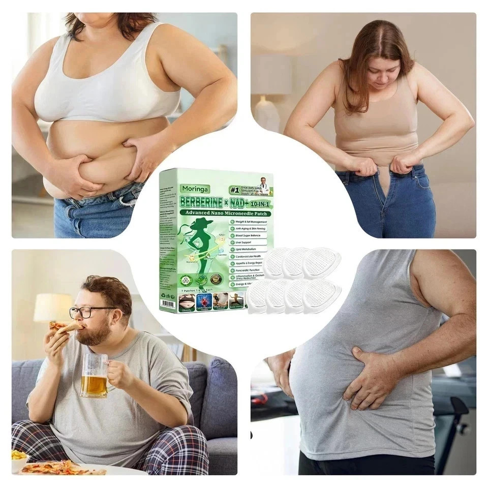 Moringa Berberine 10-in-1 Advanced Nano Microneedle Patch (7pcs/box)*