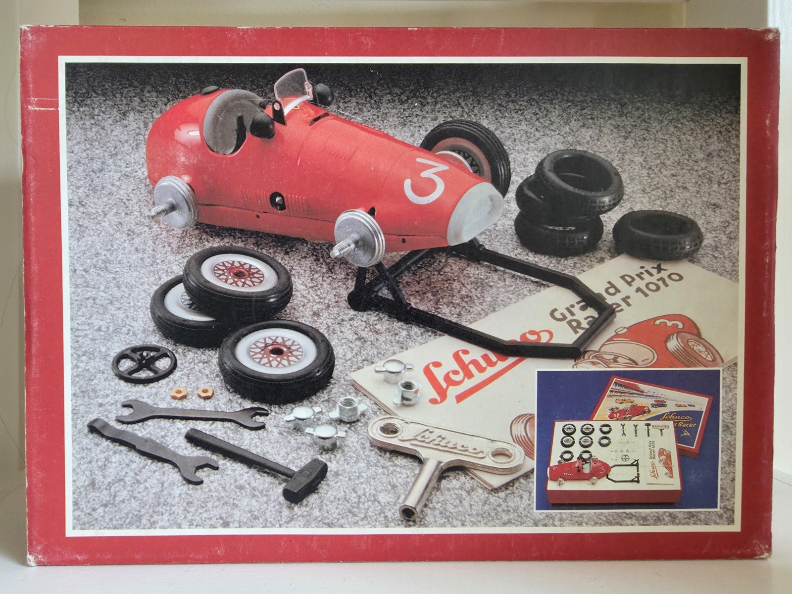 Schuco Grand Prix Racer 1075 Constr. Set, New in orig. Box, made in West Germany