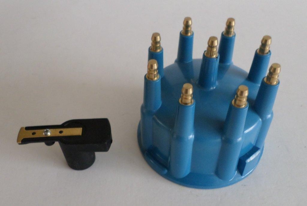 BLUE Ready-To-Run/Pro Billet Replacement Distributor Cap & Rotor Top Street TSP