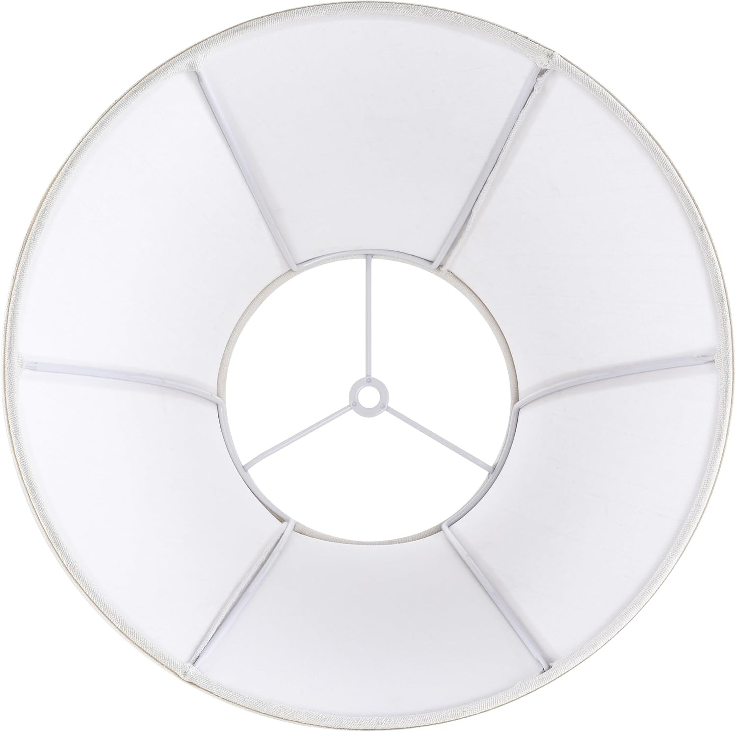 Creme White Bell Lamp Shades Set of 2 Medium Shade 6.7``Top X 13``Bottom X 10``H