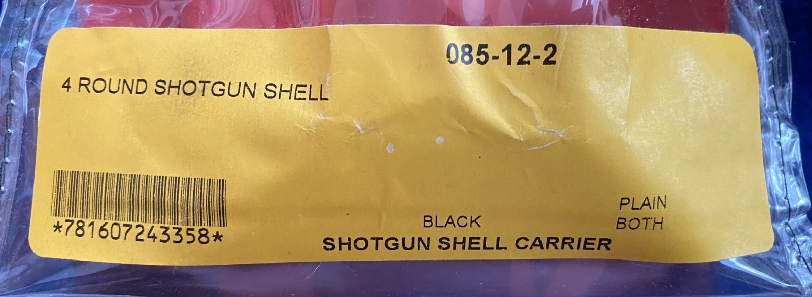 NOS Safariland 4 Round Shotgun Shell Carrier 085-12-2 Black