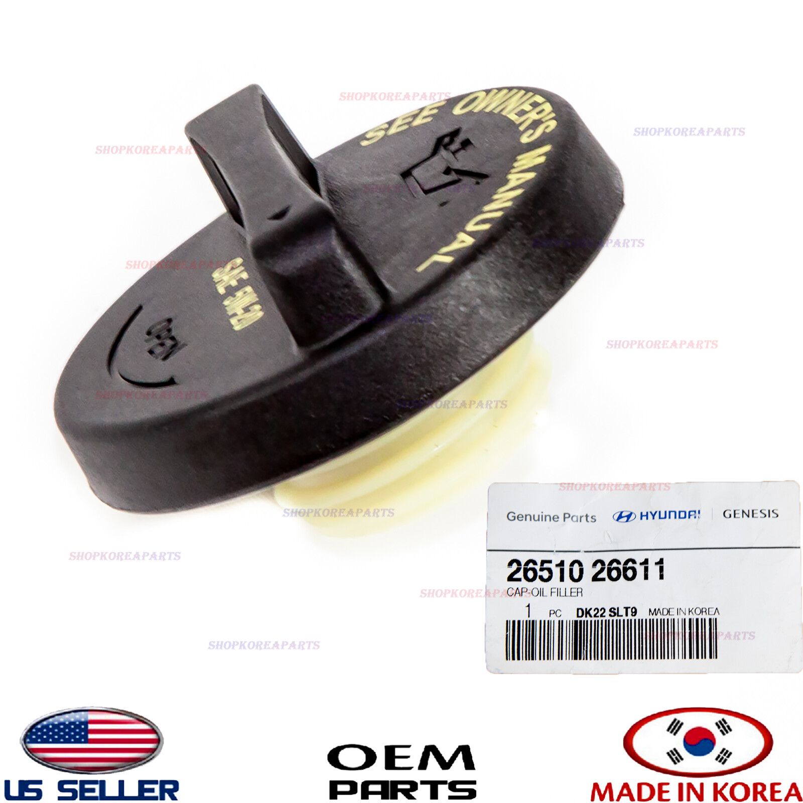 Genuine Engine Oil Filler Cap ⭐OEM⭐ HYUNDAI KIA 2007-2025 *See Compatibility