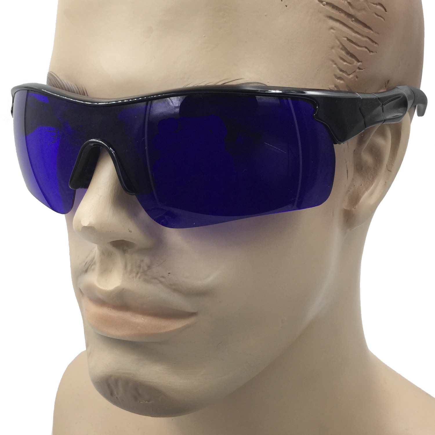 Golf Ball Finder Glasses Black Frame Sports Sunglasses True Blue Lens Locating