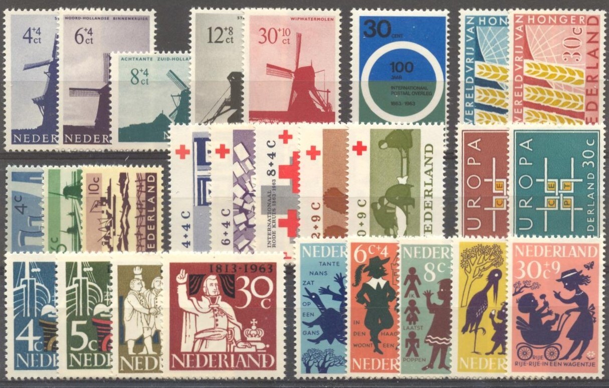 NL - NETHERLANDS 1960-1969 MNH 10 complete year sets