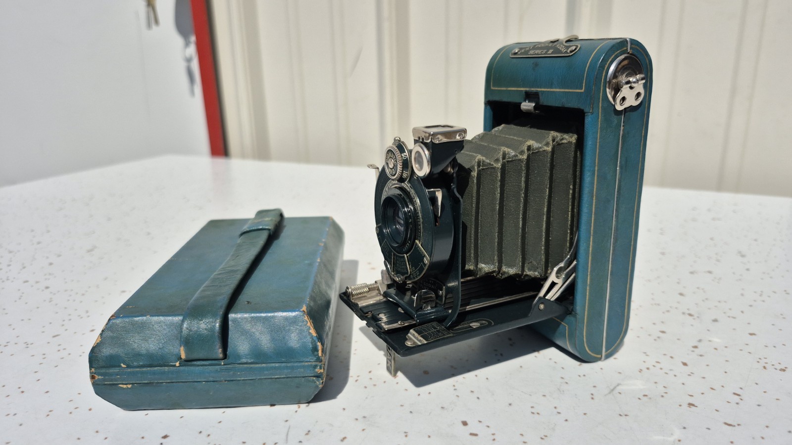 Kodak Eastman Blue Vest Pocket III Folding Bellows Camera