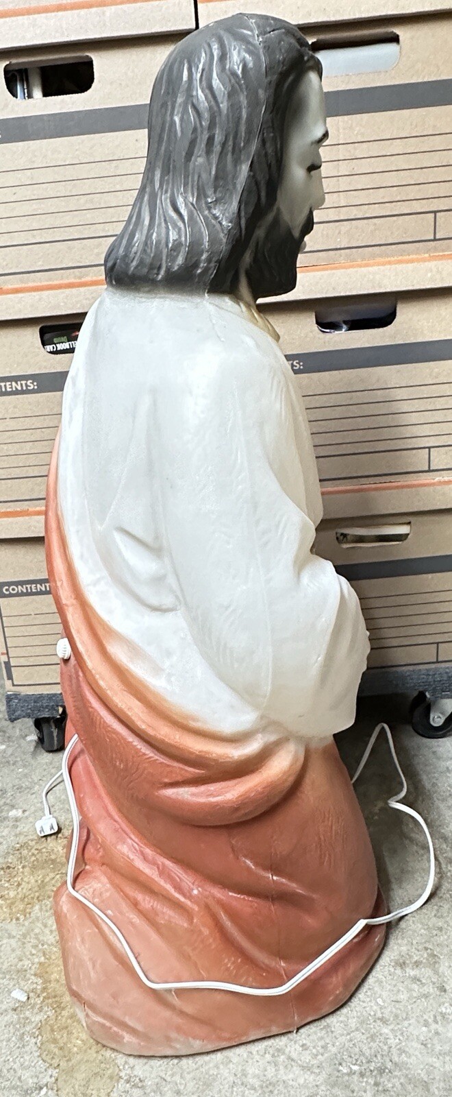 Blowmold Nativity Joseph 31'' vintage yard decor New Light Fixture