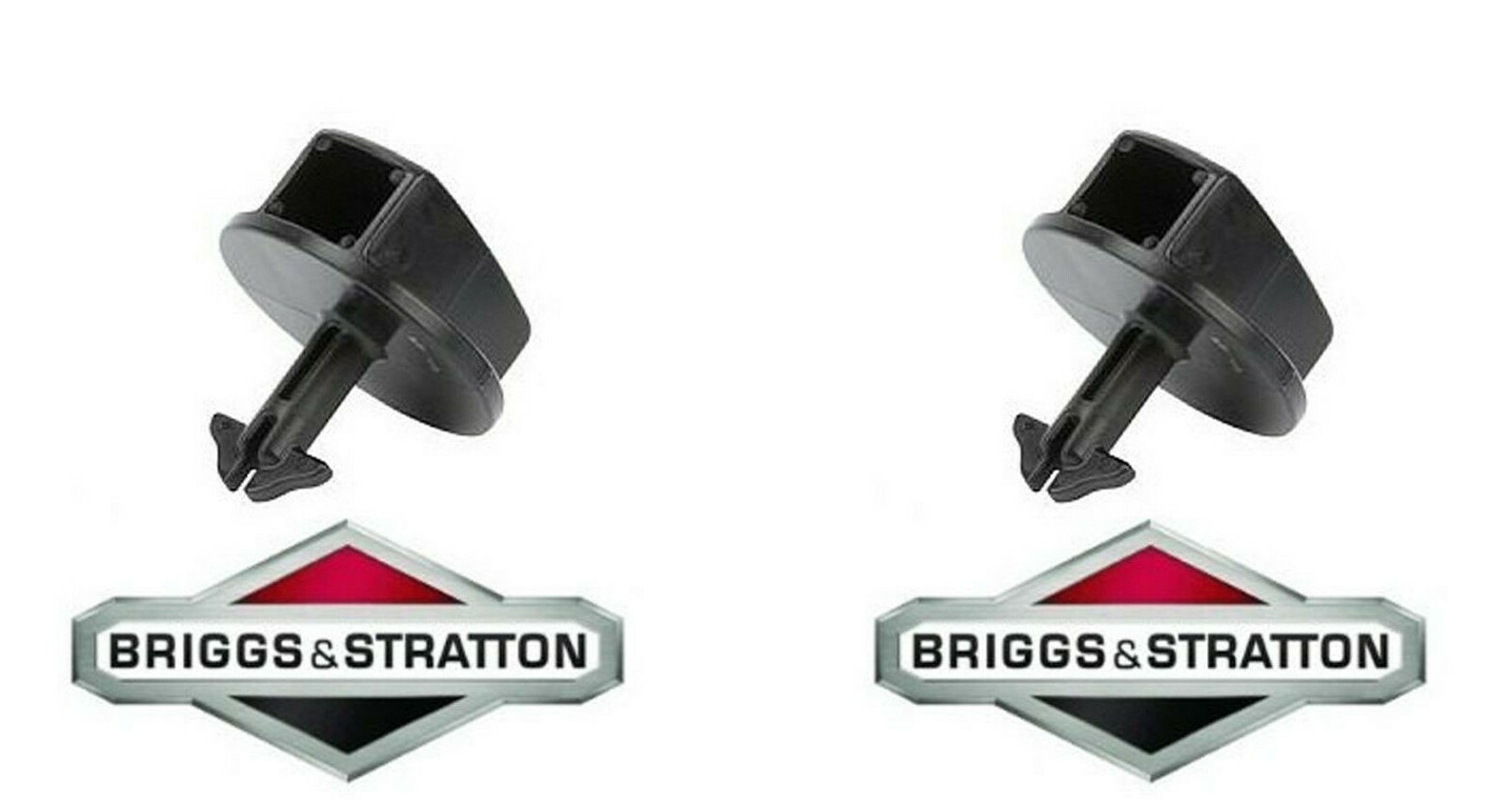 2 New Genuine OEM Briggs & Stratton 597244 Air Cleaner Cap Knob for 591648 Cover