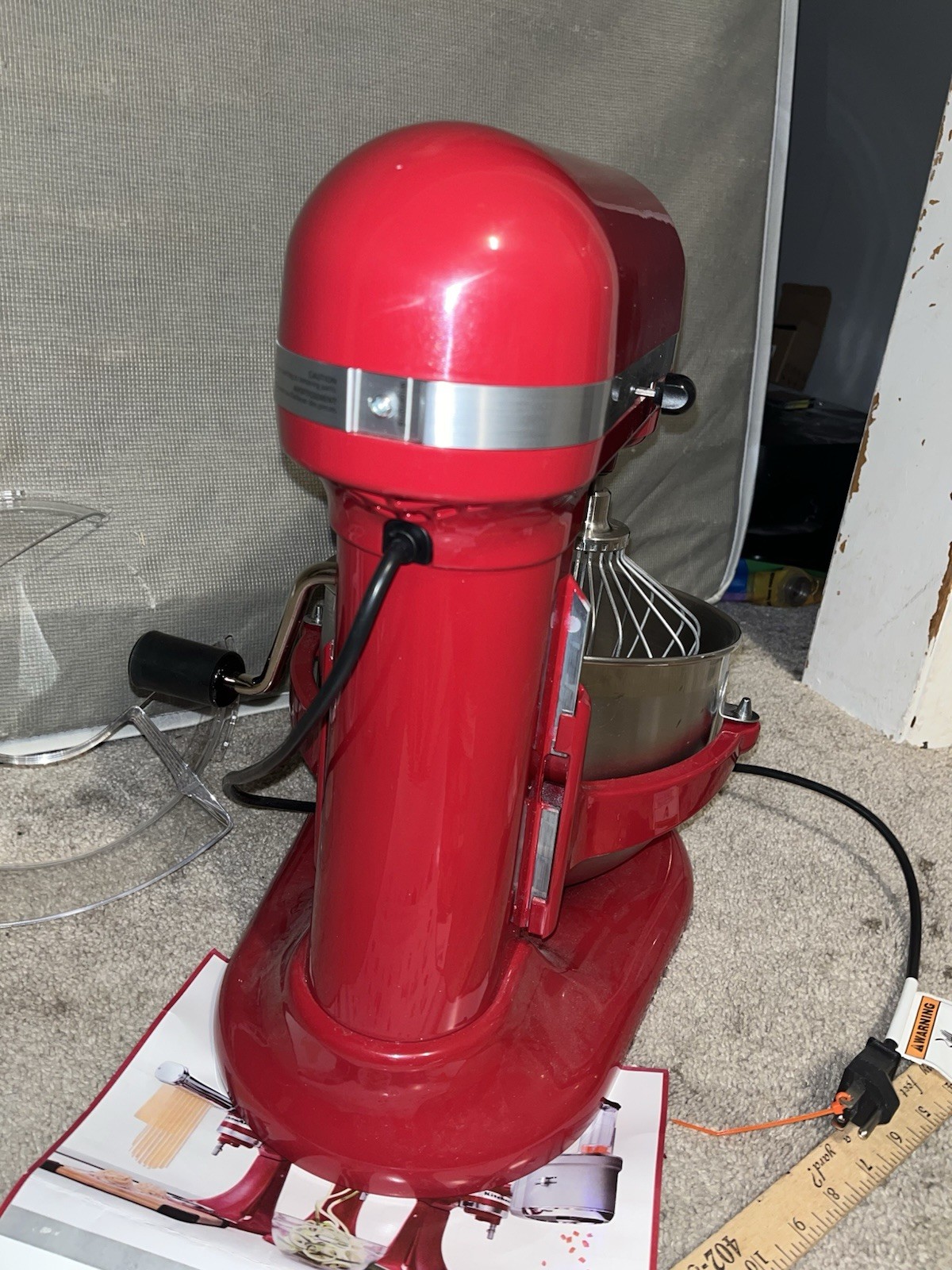 NOS KitchenAid KP26M9XCER 6 Quart 590 W Bowl-Lift Stand Mixer Ultra Power Soft 7