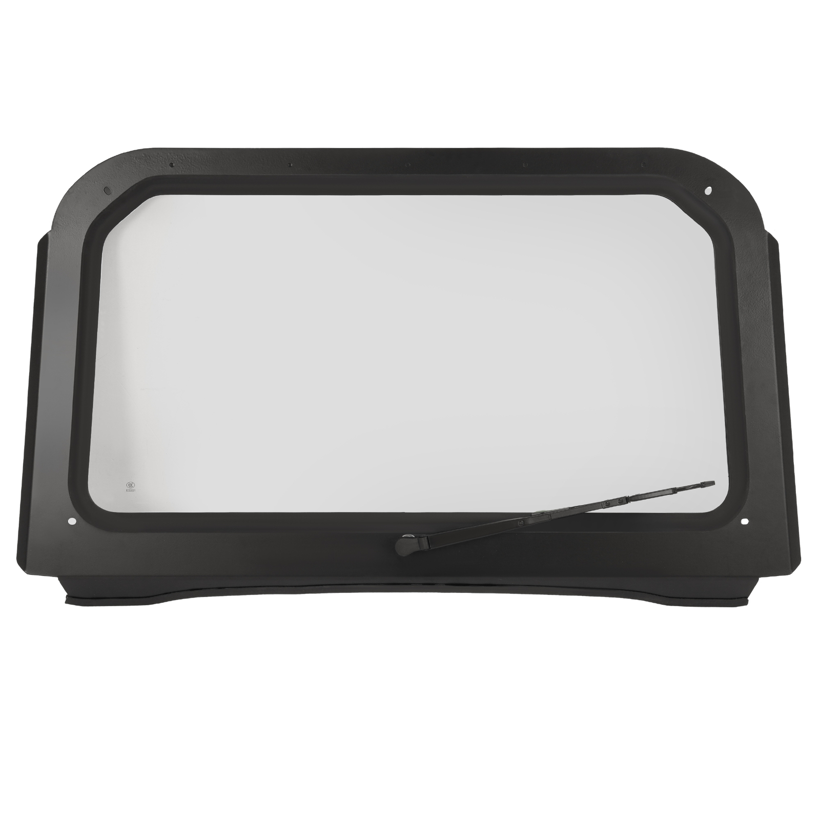 Clear Full Glass Windshield W/ Wiper Black For Polaris RZR 570 800 XP 900 08-14