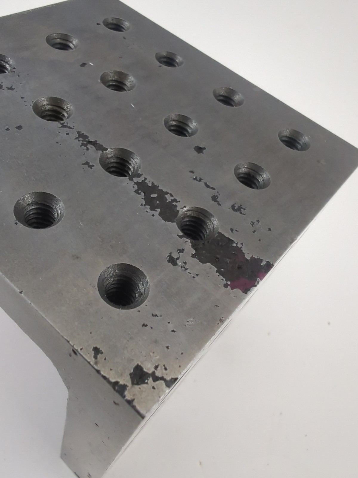 3" X 3 1/2" MACHINIST ANGLE PLATE W/ 1/4-20 HOLES PRECISION GROUND JIG FIXTURE