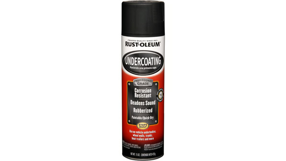 Rust-Oleum 248657-6PK Rubberized Undercoating Spray, 15 oz, Black, 12 Pack
